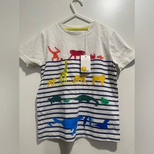 mini boden boys 5-6 Multi color Animal print T-Shirt